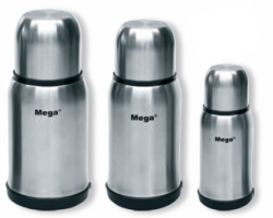 thermos flask in stainless steel 
